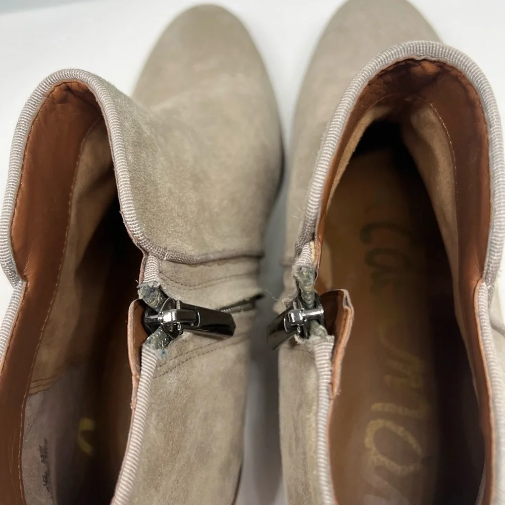 Sam Edelman Suede Petty Ankle Boots Size 8.5